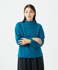 NGKAF18250 GIANNI LO GIUDICE(ジャンニ ロ ジュディチェ) [日本製]ウールマイクロループカットソー ブルー