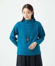 NGKAF18250 GIANNI LO GIUDICE(ジャンニ ロ ジュディチェ) [日本製]ウールマイクロループカットソー ブルー