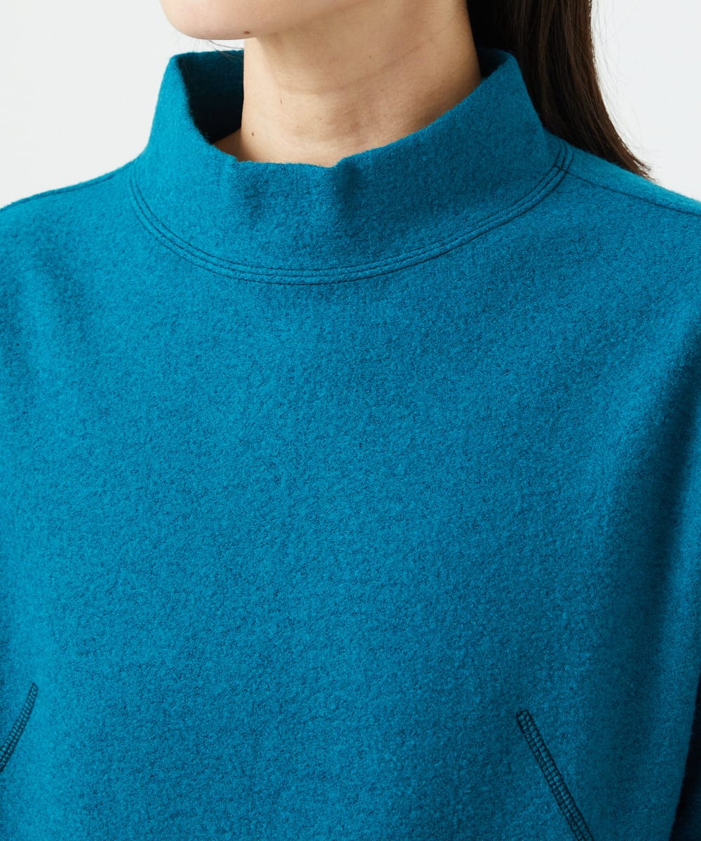 NGKAF18250 GIANNI LO GIUDICE(ジャンニ ロ ジュディチェ) [日本製]ウールマイクロループカットソー ブルー