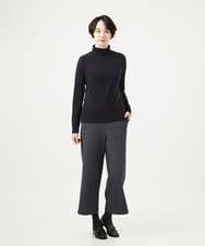 NGKAF41180 GIANNI LO GIUDICE(ジャンニ ロ ジュディチェ) [洗える・日本製]ラグウォームボーダーカットソー ネイビー