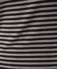 NGKAF41180 GIANNI LO GIUDICE(ジャンニ ロ ジュディチェ) [洗える・日本製]ラグウォームボーダーカットソー ダークグレー