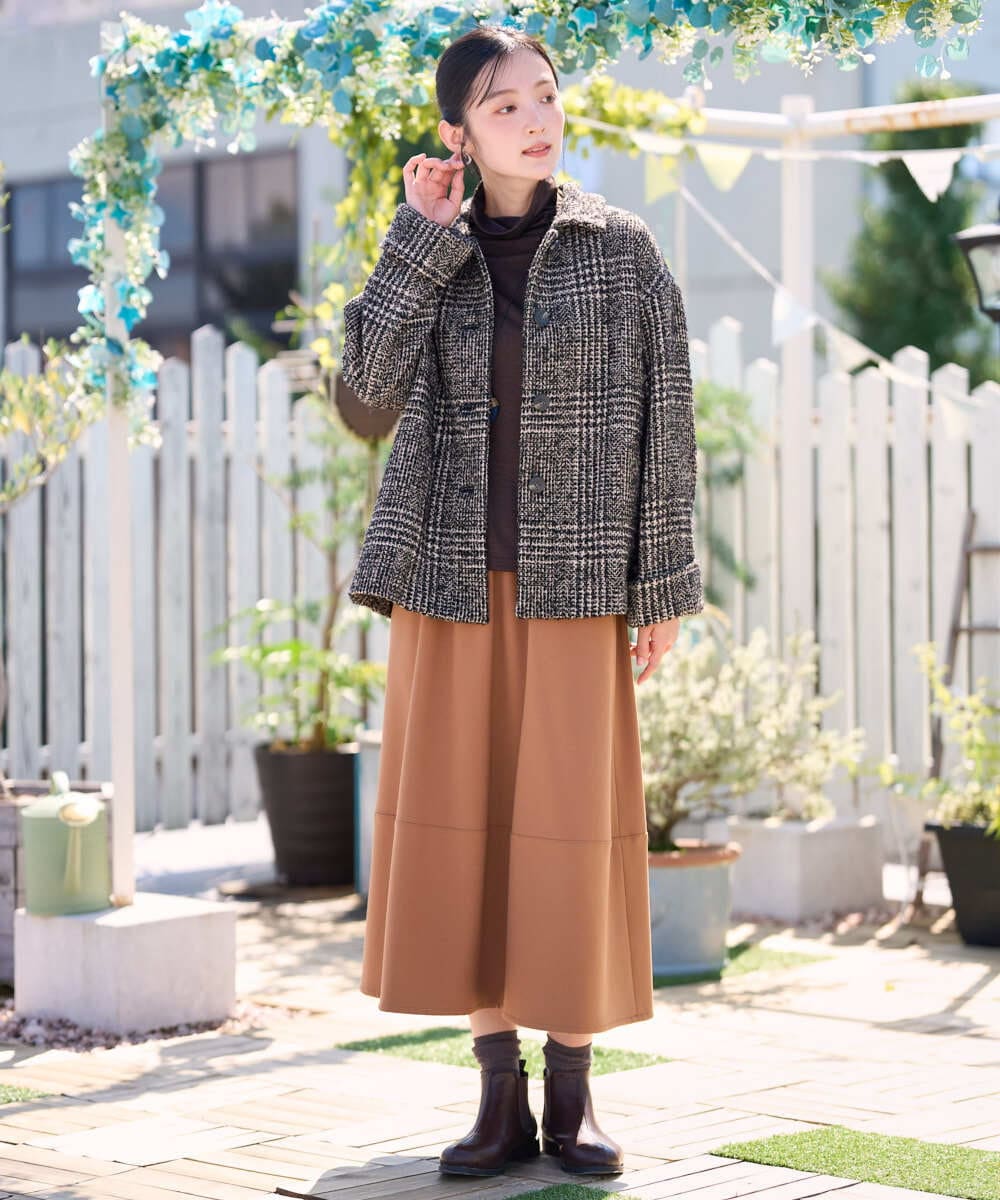 NGKAH40180 GIANNI LO GIUDICE(ジャンニ ロ ジュディチェ) [洗える・日本製]ウールボトルネックカットソー ライトグレー