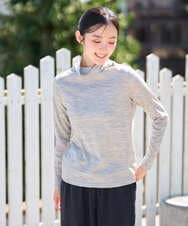 NGKAH40180 GIANNI LO GIUDICE(ジャンニ ロ ジュディチェ) [洗える・日本製]ウールボトルネックカットソー ライトグレー