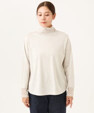 NGKAI26180 GIANNI LO GIUDICE(ジャンニ ロ ジュディチェ) [日本製]ポンチロイヤルクールハイネックカットソー ベージュ