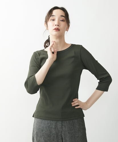 NGKAU01069 GIANNI LO GIUDICE キャスパルボートネックカットソー