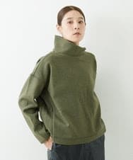 NGKAU70230 GIANNI LO GIUDICE(ジャンニ ロ ジュディチェ) ウールライクデザインプルオーバー カーキ