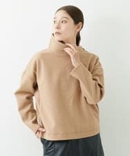 NGKAU70230 GIANNI LO GIUDICE(ジャンニ ロ ジュディチェ) ウールライクデザインプルオーバー ベージュ