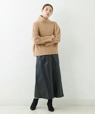 NGKAU70230 GIANNI LO GIUDICE(ジャンニ ロ ジュディチェ) ウールライクデザインプルオーバー ベージュ