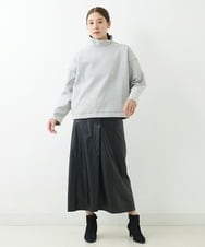 NGKAU70230 GIANNI LO GIUDICE(ジャンニ ロ ジュディチェ) ウールライクデザインプルオーバー ライトグレー