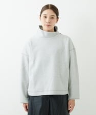 NGKAU70230 GIANNI LO GIUDICE(ジャンニ ロ ジュディチェ) ウールライクデザインプルオーバー ライトグレー