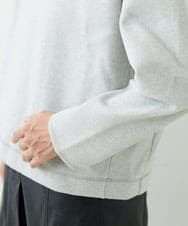 NGKAU70230 GIANNI LO GIUDICE(ジャンニ ロ ジュディチェ) ウールライクデザインプルオーバー ライトグレー