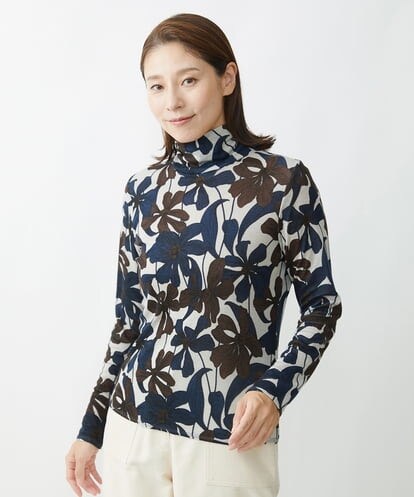 NGKAW12230 GIANNI LO GIUDICE [洗える・日本製]テンセルベアガーゼフライスカットソー