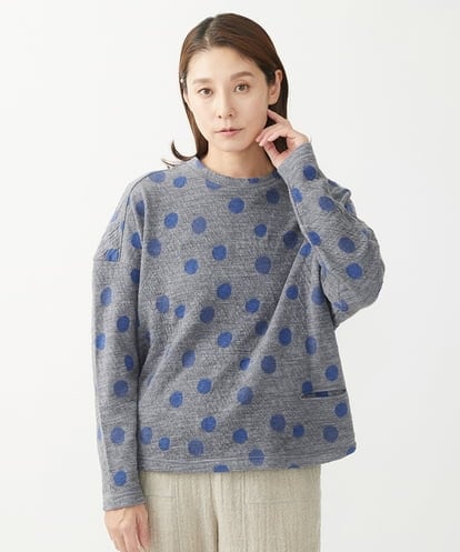 NGKAX46230 GIANNI LO GIUDICE ドットジャガードカットソー