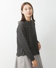 NGKAX48230 GIANNI LO GIUDICE(ジャンニ ロ ジュディチェ) [洗える]コンペイトウジャガードショートカットソー ブラック