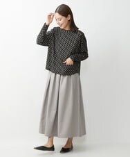 NGKAX48230 GIANNI LO GIUDICE(ジャンニ ロ ジュディチェ) [洗える]コンペイトウジャガードショートカットソー ブラック