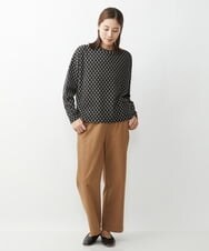 NGKAX48230 GIANNI LO GIUDICE(ジャンニ ロ ジュディチェ) [洗える]コンペイトウジャガードショートカットソー ブラック