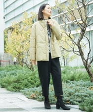 NGKCA01250 GIANNI LO GIUDICE(ジャンニ ロ ジュディチェ) [洗える・日本製]フロッキードットプリントカットソー ライトグレー