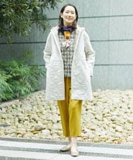 NGKCA04230 GIANNI LO GIUDICE(ジャンニ ロ ジュディチェ) [洗える・リバーシブル]千鳥プリントカットソー ベージュ