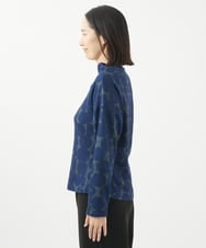 NGKCA10230 GIANNI LO GIUDICE(ジャンニ ロ ジュディチェ) [洗える・日本製]デニムドットプリントカットソー ネイビー