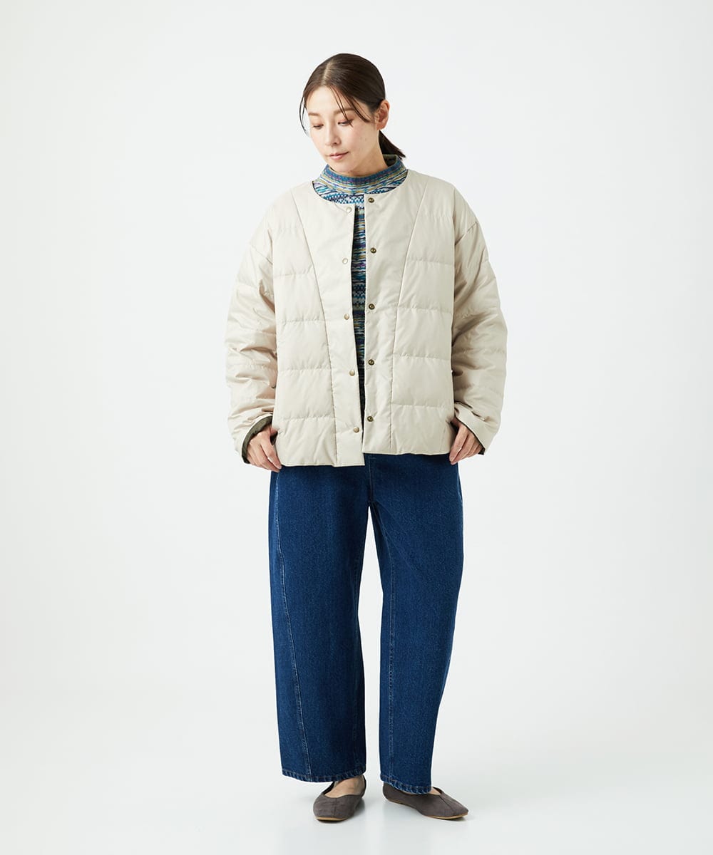 NGKCE50180 GIANNI LO GIUDICE(ジャンニ ロ ジュディチェ) [洗える・日本製]編地柄プリントカットソー グリーン