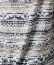 NGKCE50180 GIANNI LO GIUDICE(ジャンニ ロ ジュディチェ) [洗える・日本製]編地柄プリントカットソー ベージュ