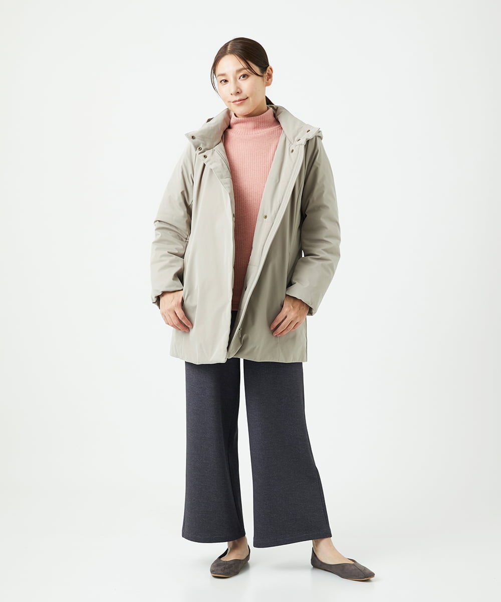 NGKCE52130 GIANNI LO GIUDICE(ジャンニ ロ ジュディチェ) [洗える・日本製]インターアクションウォームリブカットソー ピンク