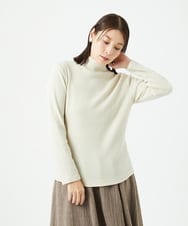 NGKCE52130 GIANNI LO GIUDICE(ジャンニ ロ ジュディチェ) [洗える・日本製]インターアクションウォームリブカットソー ベージュ