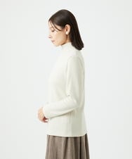 NGKCE52130 GIANNI LO GIUDICE(ジャンニ ロ ジュディチェ) [洗える・日本製]インターアクションウォームリブカットソー ベージュ