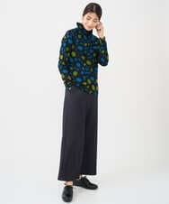 NGKCF51230 GIANNI LO GIUDICE(ジャンニ ロ ジュディチェ) [洗える・日本製]テンセルリバードットプリントカットソー ブルー