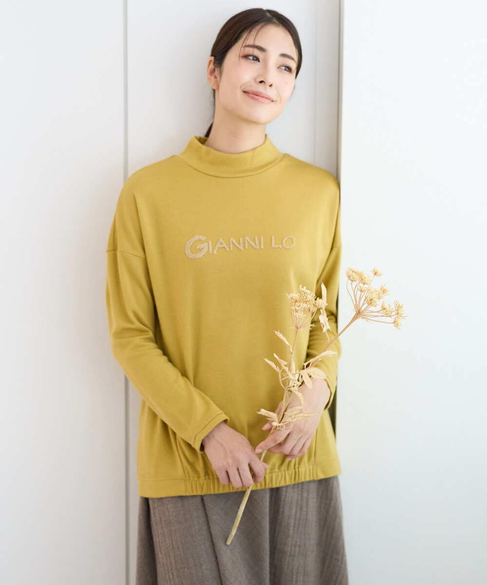 NGKCF64160 GIANNI LO GIUDICE(ジャンニ ロ ジュディチェ) [洗える・日本製]オプティマサーモポンチカットソー イエロー