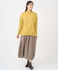 NGKCF64160 GIANNI LO GIUDICE(ジャンニ ロ ジュディチェ) [洗える・日本製]オプティマサーモポンチカットソー イエロー