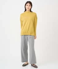 NGKCF64160 GIANNI LO GIUDICE(ジャンニ ロ ジュディチェ) [洗える・日本製]オプティマサーモポンチカットソー イエロー