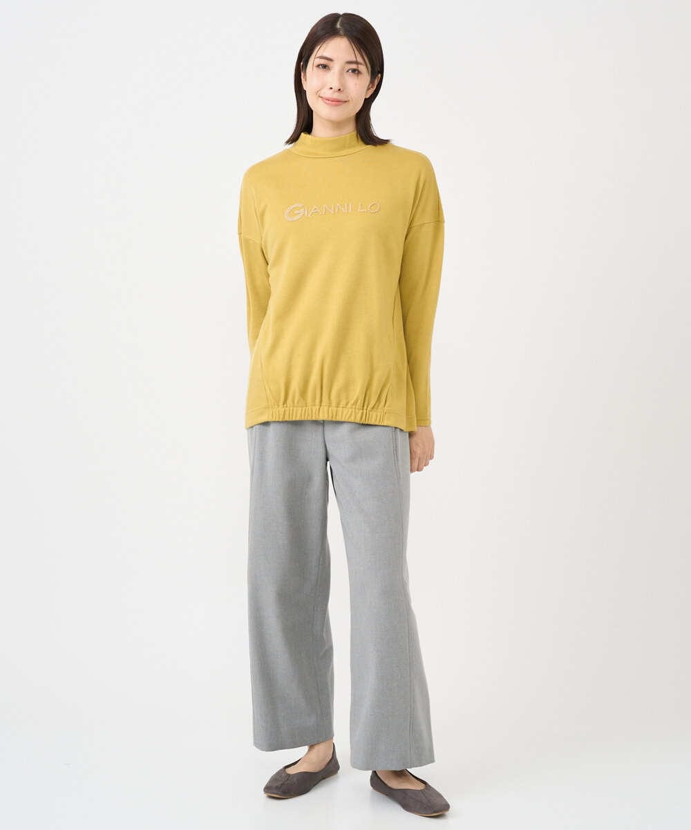 NGKCF64160 GIANNI LO GIUDICE(ジャンニ ロ ジュディチェ) [洗える・日本製]オプティマサーモポンチカットソー イエロー