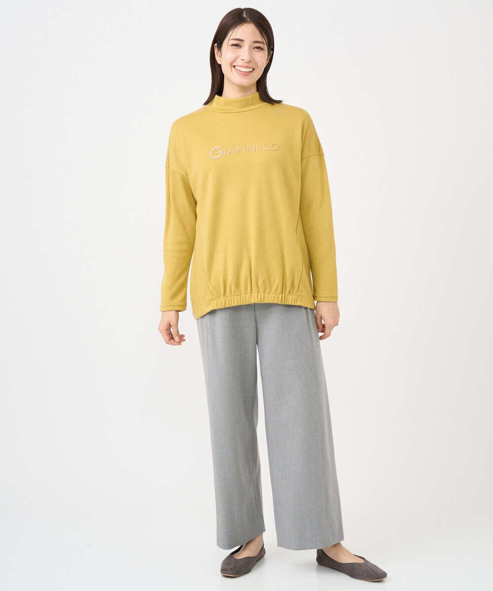 NGKCF64160 GIANNI LO GIUDICE(ジャンニ ロ ジュディチェ) [洗える・日本製]オプティマサーモポンチカットソー イエロー