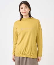 NGKCF64160 GIANNI LO GIUDICE(ジャンニ ロ ジュディチェ) [洗える・日本製]オプティマサーモポンチカットソー イエロー