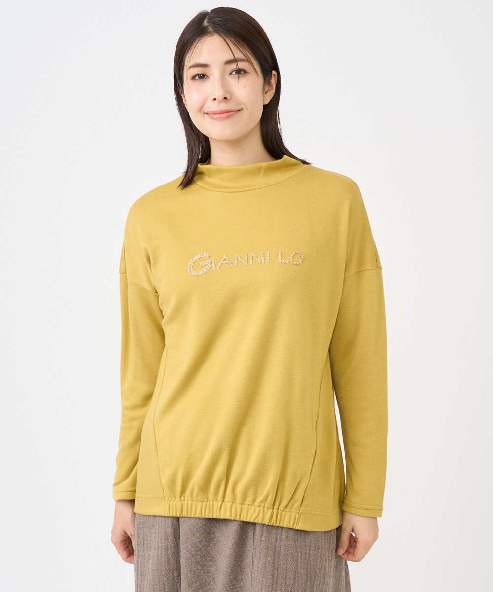 NGKCF64160 GIANNI LO GIUDICE(ジャンニ ロ ジュディチェ) [洗える・日本製]オプティマサーモポンチカットソー イエロー