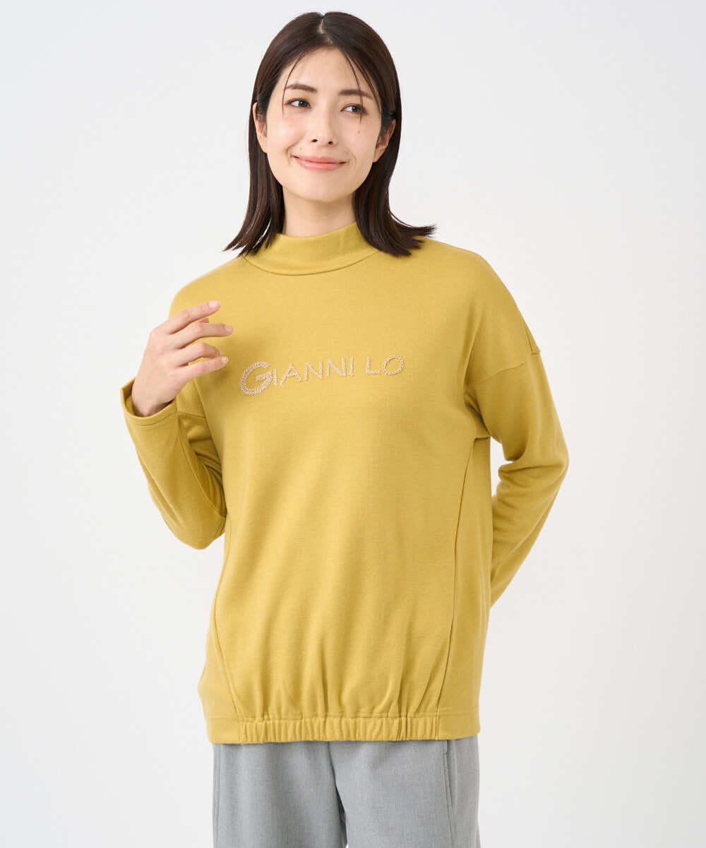 NGKCF64160 GIANNI LO GIUDICE(ジャンニ ロ ジュディチェ) [洗える・日本製]オプティマサーモポンチカットソー イエロー