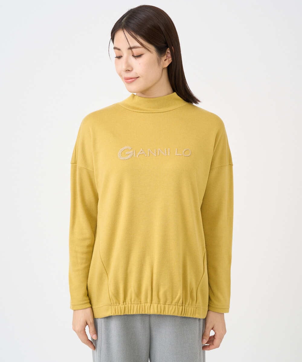 NGKCF64160 GIANNI LO GIUDICE(ジャンニ ロ ジュディチェ) [洗える・日本製]オプティマサーモポンチカットソー イエロー