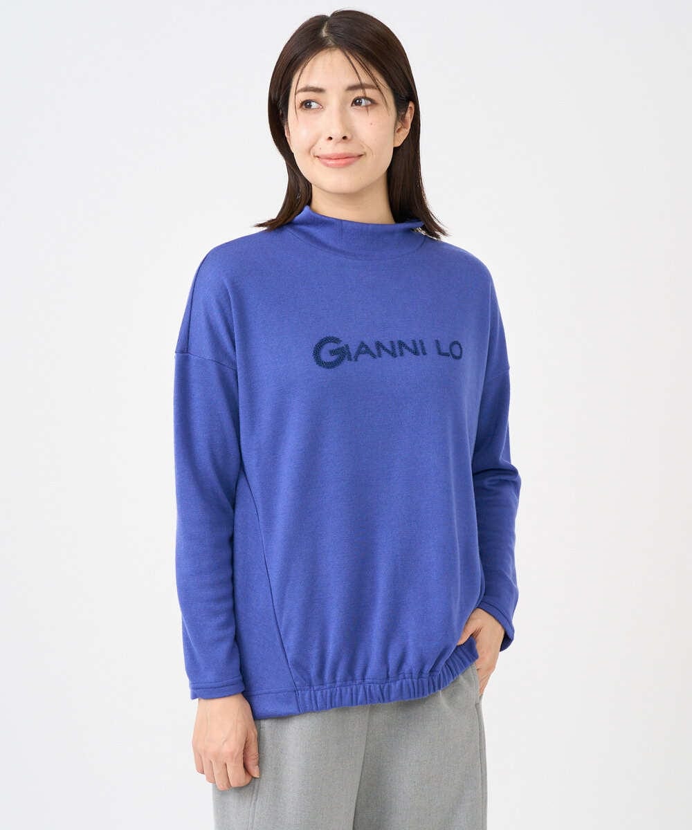 NGKCF64160 GIANNI LO GIUDICE(ジャンニ ロ ジュディチェ) [洗える・日本製]オプティマサーモポンチカットソー ブルー