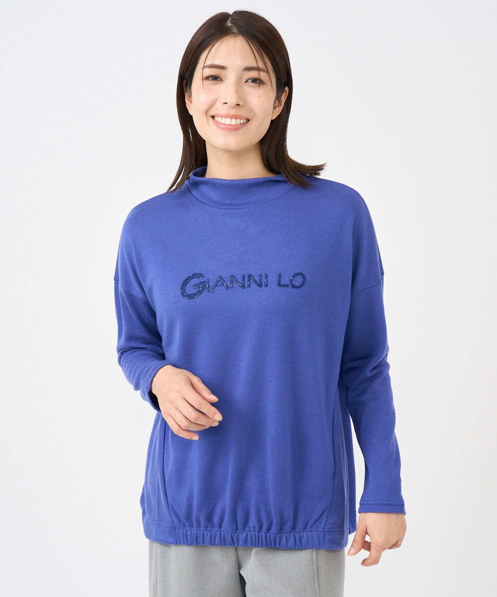 NGKCF64160 GIANNI LO GIUDICE(ジャンニ ロ ジュディチェ) [洗える・日本製]オプティマサーモポンチカットソー ブルー