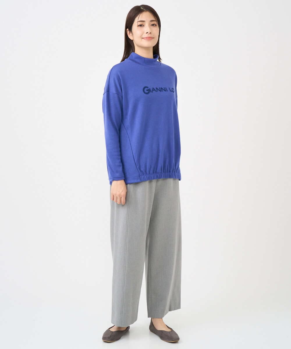 NGKCF64160 GIANNI LO GIUDICE(ジャンニ ロ ジュディチェ) [洗える・日本製]オプティマサーモポンチカットソー ブルー