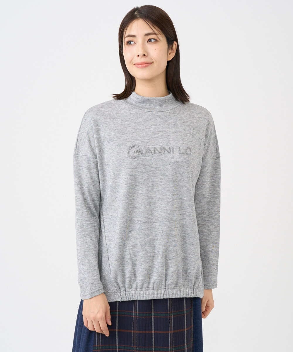 NGKCF64160 GIANNI LO GIUDICE(ジャンニ ロ ジュディチェ) [洗える・日本製]オプティマサーモポンチカットソー グレー