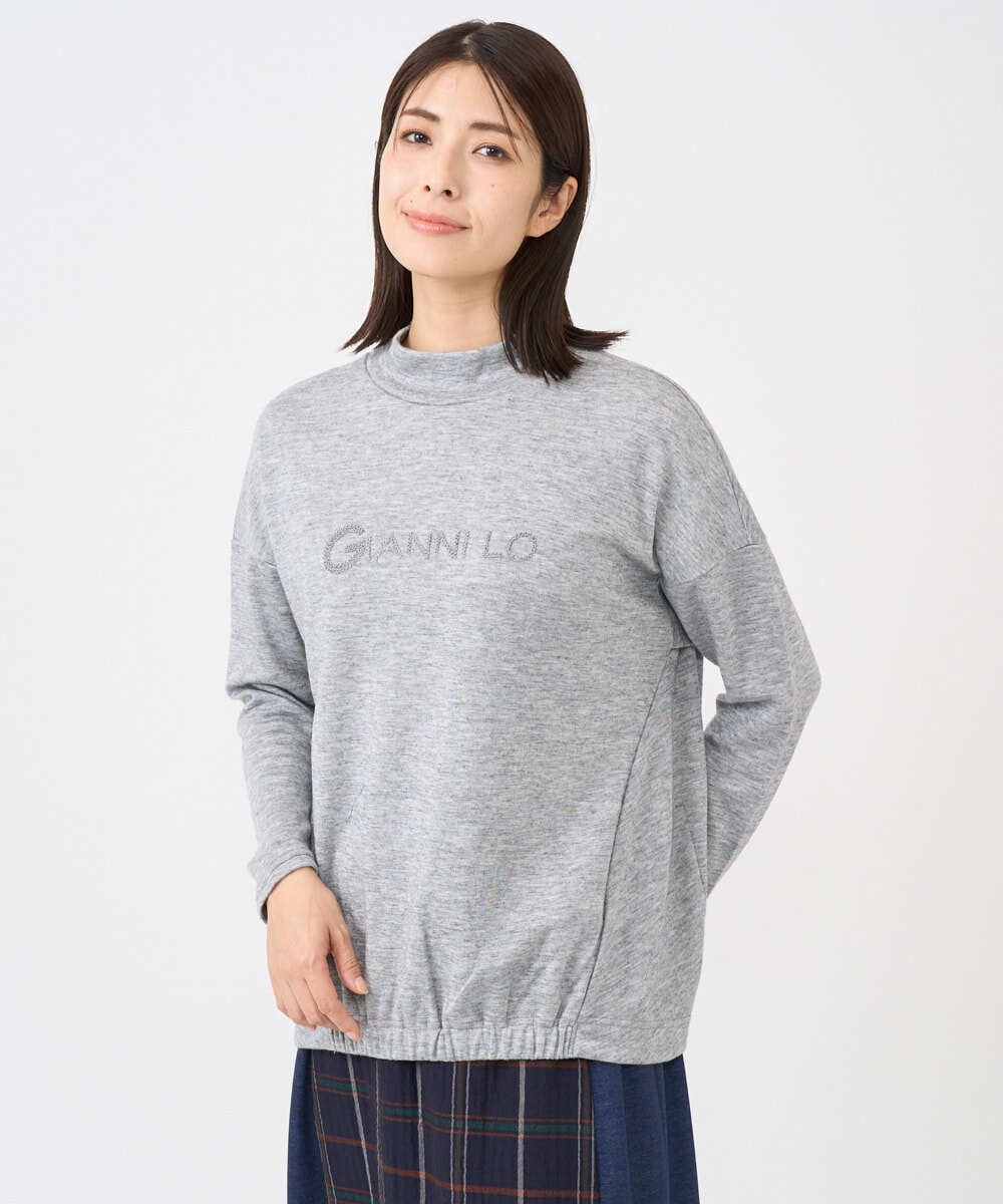 NGKCF64160 GIANNI LO GIUDICE(ジャンニ ロ ジュディチェ) [洗える・日本製]オプティマサーモポンチカットソー グレー