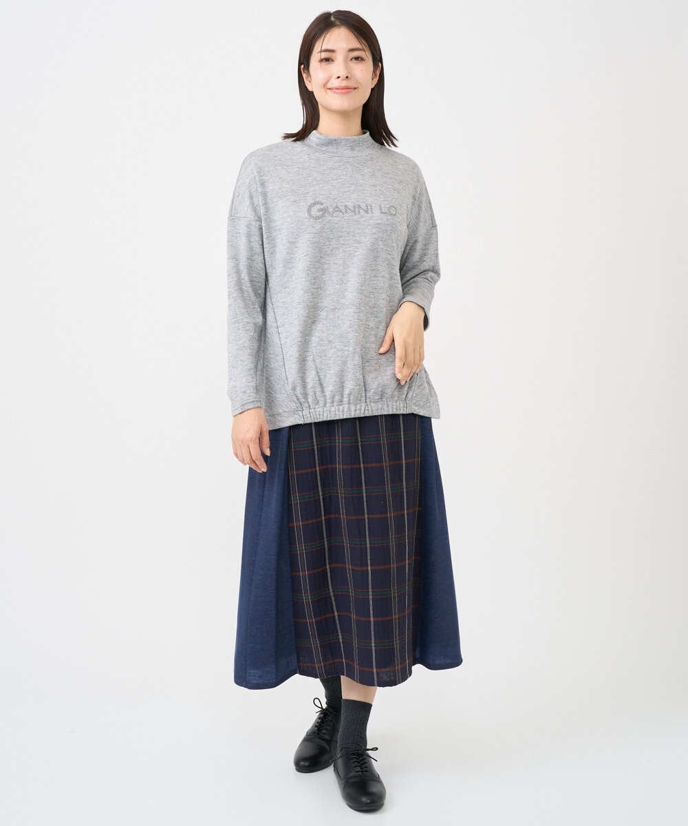 NGKCF64160 GIANNI LO GIUDICE(ジャンニ ロ ジュディチェ) [洗える・日本製]オプティマサーモポンチカットソー グレー