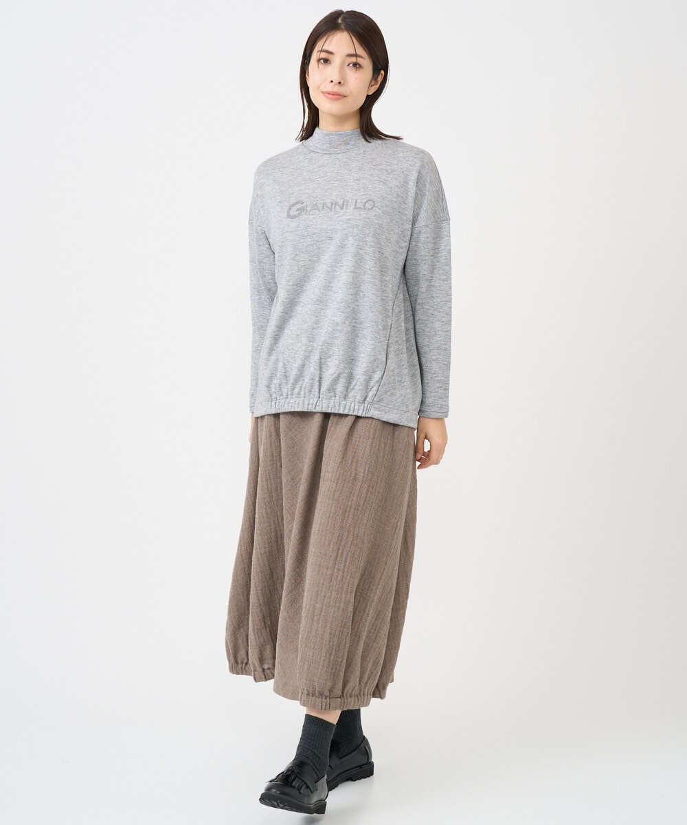 NGKCF64160 GIANNI LO GIUDICE(ジャンニ ロ ジュディチェ) [洗える・日本製]オプティマサーモポンチカットソー グレー