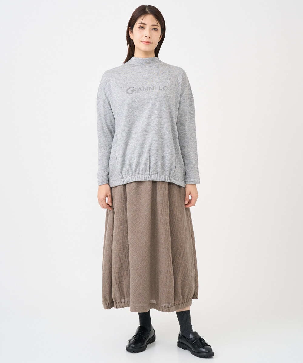 NGKCF64160 GIANNI LO GIUDICE(ジャンニ ロ ジュディチェ) [洗える・日本製]オプティマサーモポンチカットソー グレー