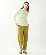 NGKCX31150 GIANNI LO GIUDICE(ジャンニ ロ ジュディチェ) [洗える・日本製]リンクス防縮ウールカットソー イエロー