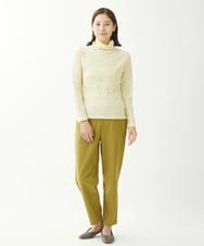 NGKCX31150 GIANNI LO GIUDICE(ジャンニ ロ ジュディチェ) [洗える・日本製]リンクス防縮ウールカットソー イエロー