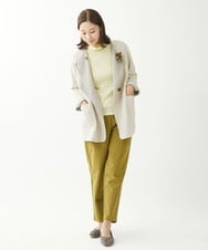 NGKCX31150 GIANNI LO GIUDICE(ジャンニ ロ ジュディチェ) [洗える・日本製]リンクス防縮ウールカットソー イエロー