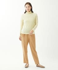 NGKCX31150 GIANNI LO GIUDICE(ジャンニ ロ ジュディチェ) [洗える・日本製]リンクス防縮ウールカットソー イエロー